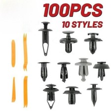 100pcsbumper Clips Car Auto Fender 6-7-8-9 Mm Trim Push Pin Rivet Fastener 100pcsbumper Clips Car Auto Fender 6-7-8-9 Mm Trim Push Pin Rivet Fastener