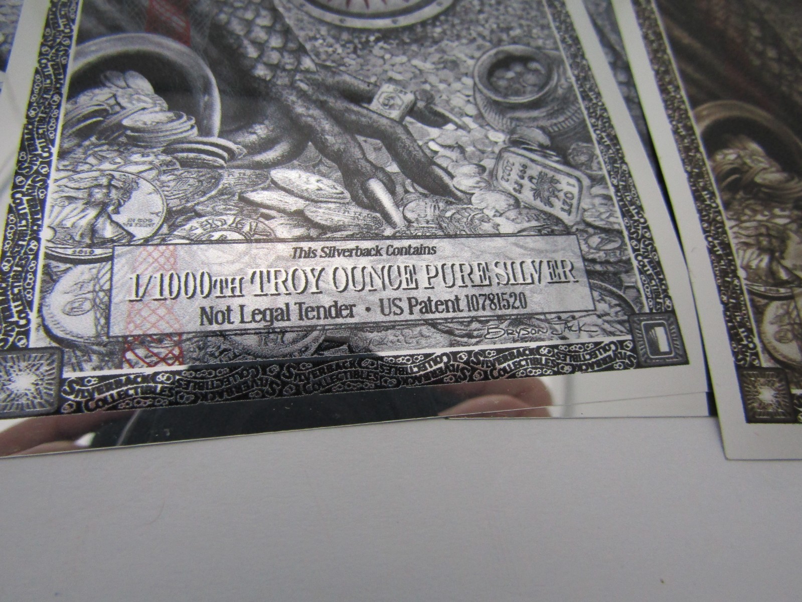 Lot 20, Silverback 2022 Red Dragon Foil Note Limited Edition 1/1000th ...