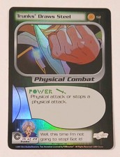 Trunks Draws Steel 92 Foil Trunks Saga DBZ Dragon Ball Z CCG TCG Score