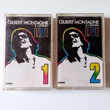 Gilbert Montagne "Live A L'Olympia", Lot De 2 K7 Cassette Audio, 1985