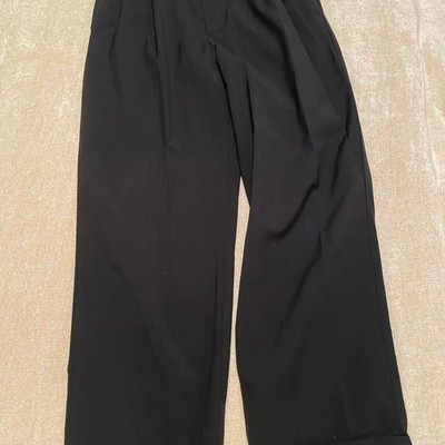 Unlined Lightweight Wool Serge Cropped Pants Minimalist Normcore Grunge Street