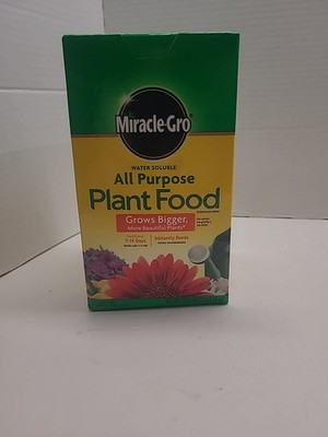 New! Miracle-Gro Water Soluble All Purpose Plant Food Fertilizer for In/Out Door