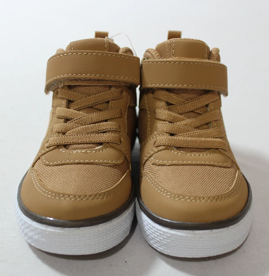 Zapatillas altas con puño en contraste The Children's Place para niños pequeños AC2 tostadas EE. UU.:7  Foto 4 de 4