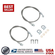 99-07 Silverado Sierra 1500 Stainless Steel Extended Brake Lines Left Right 99-07 Silverado Sierra 1500 Stainless Steel Extended Brake Lines Left Right
