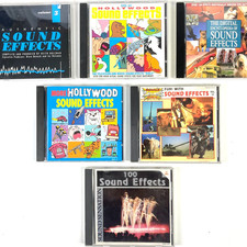 Sound Effects 6 CD Bundle Hollywood Encyclopedia Fun More Movie TV EFX 1980s