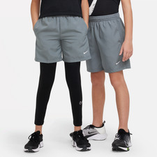 Nike Multi Kids Dri-FIT Training Shorts Smoke Grey M DX5382-084 NWT NEW