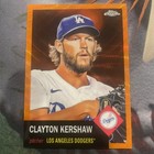 2022 Topps Chrome Platinum Anniversary Clayton Kershaw Orange Refractor /25 HOF