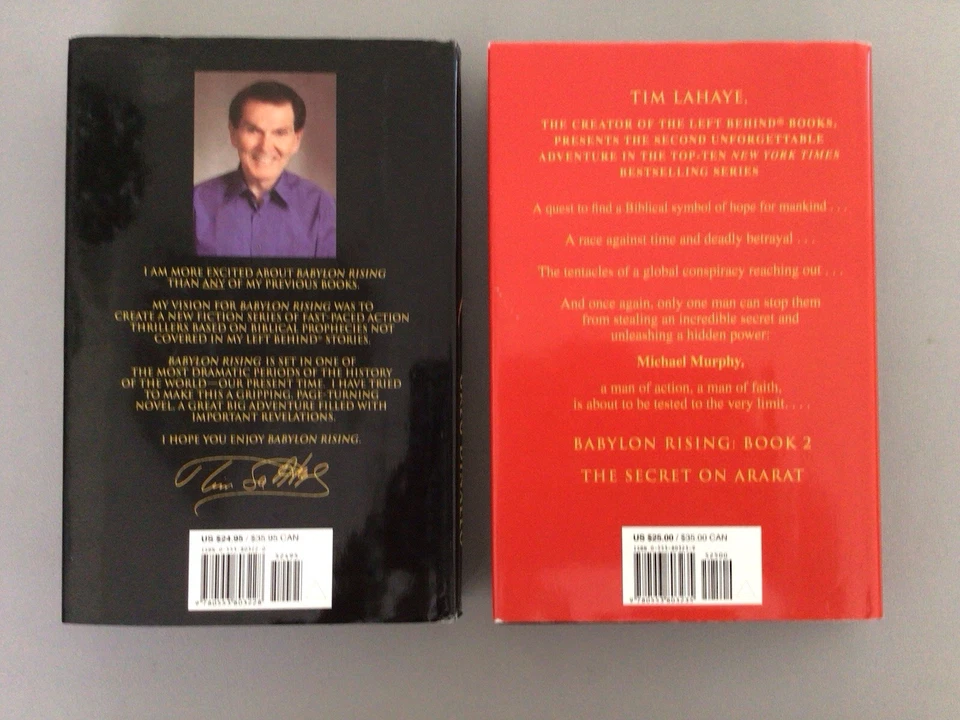 Tim LaHaye Jerry Jenkins Book Lot Babylon Rising + Secret on Ararat  HC  💫VG ++ - Image 3 of 4