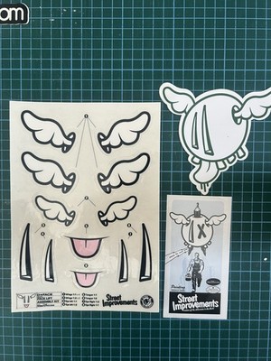 D*FACE Facelift Bausatz Aufkleber Set. Dface obey. Dismaland. POW. BANKSY. 