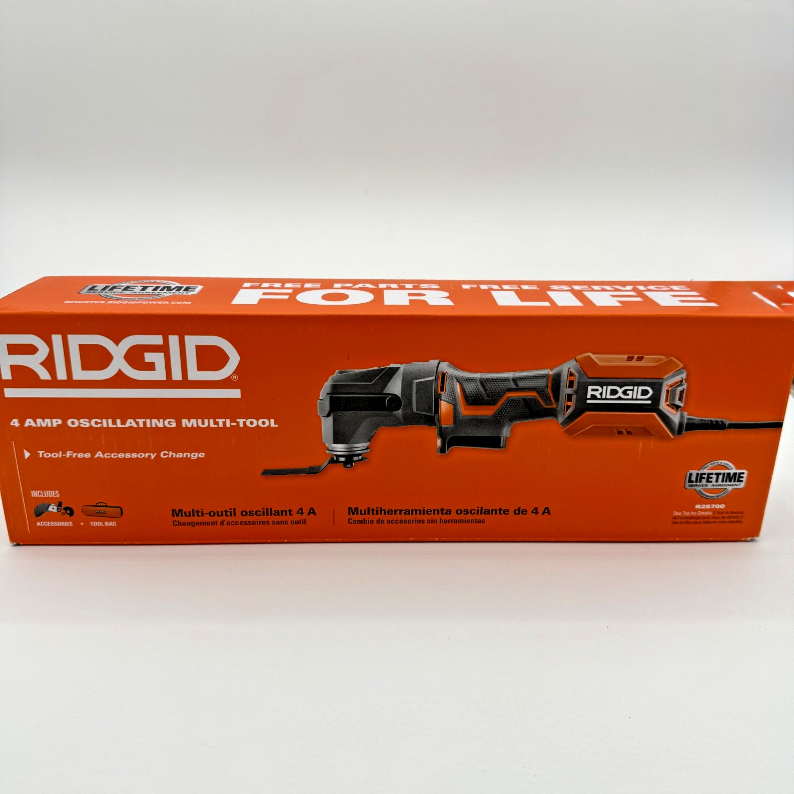 Ridgid 4 Amp Oscillation Multi-Tool Accessories & Tool Bag R28700 Tool Only NEW