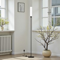Dimmable Floor Lamp Black Remote Control Floor Lamp Foot Switch Adjustable Home