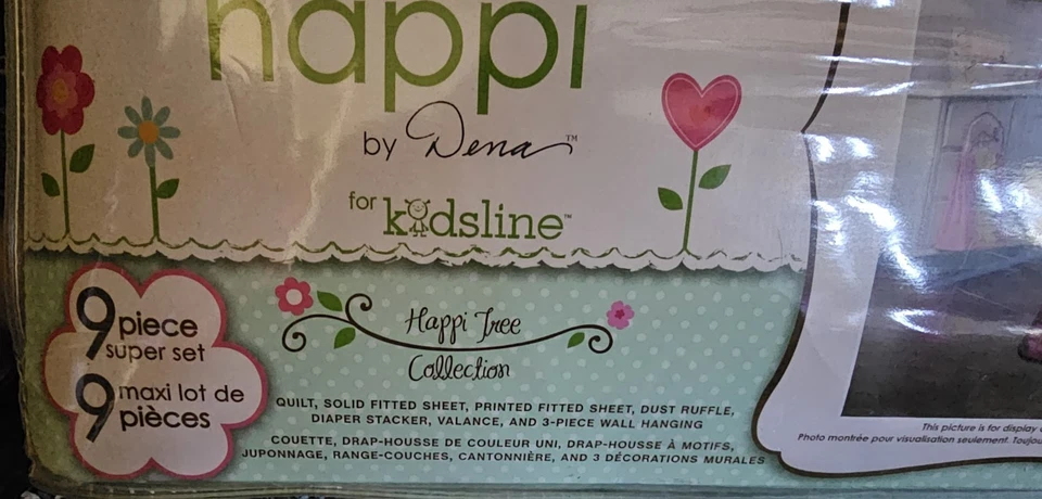 Nuevo Juego de Cuna 9 Piezas Kidsline Dena Happi Tree Collection Foto 2 de 4