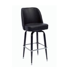 Oak Street Mfg SL3133BLK Domestic Black Bucket Seat Barstool w/Bucket