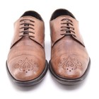 Calzoleria Toscana Brogue Oxfords Men size 40 / 7 Hand Made Brown Lace Up Shoes  — photo 3