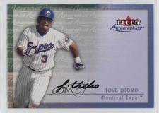 2001 Fleer Showcase Autographics Jose Vidro Auto 09vk