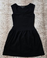 Black Label Ralph Lauren Black Knit Drop Waist Scoop Neck Sleeveless Dress