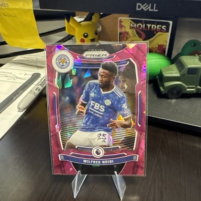 Wilfred Ndidi 2021-22 Panini Prizm EPL Pink Cracked Ice Prizm #25 Free Ship