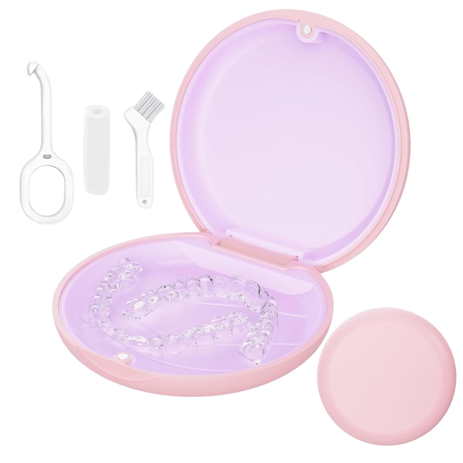 Retainer Case, Slim Aligner Cases for Invisalign, Mouthguard Case with Removal T