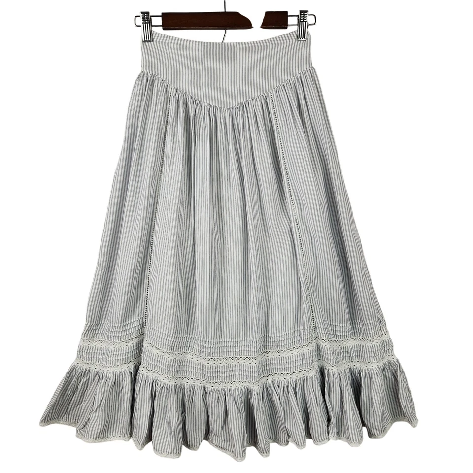 Falda Campesina American Eagle Micro Tiras Maxi Forrada EE. UU. XXS USADA EN EXCELENTE ESTADO Foto 2 de 4