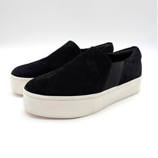 Vince Warren Slip-On Platform Sneaker Round Toe Women's Black Size US8.5M EU39