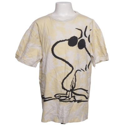 H&M, T-shirt, Größe: 146, Gelb/Weiß/Schwarz, Baumwolle, Print, Mädchen #vnV