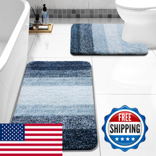 Arotive Bathroom Rugs Sets 2 Piece Soft Absorbent Microfiber Bath Mats And