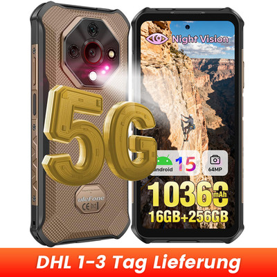 Ulefone Armor X16 Pro 5G Outdoor Smartphone Android 15 16GB+256GB 10360mAh Handy