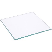 Plymor 3.5" Square, 3mm Thick Non-Beveled Clear Glass