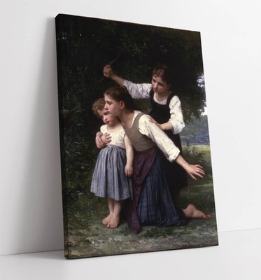 DAS VOGELNEST, ELIZABETH JANE GARDENER - TIEF GERAHMTER WANDBILDDRUCK AUF LEINWAND