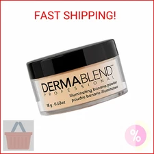 Dermablend Illuminating Banana Powder, Loose Setting Powder Makeup for Brighteni