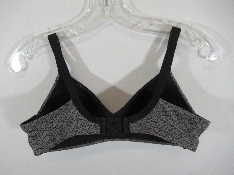 Sujetador Camiseta Warners Invisible Bliss 36B Gris Inalámbrico Geométrico 02055 Foto 4 de 4