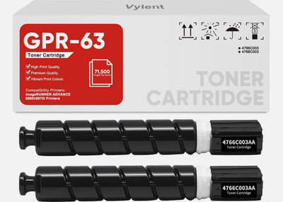 ** NEW Canon Toner | GPR63 / GPR-63 | Black | With Chips | Compatible | 2-Pack
