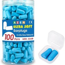 200pcs Ear Plugs Soft Foam Sleep 100pair Travel Noise Shooting Working Lot Bulk