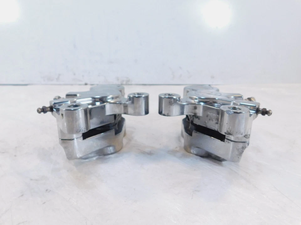 Harley Road King Electra Glide Chrome Peformance Machine Front Brake Calipers - Image 3 of 4