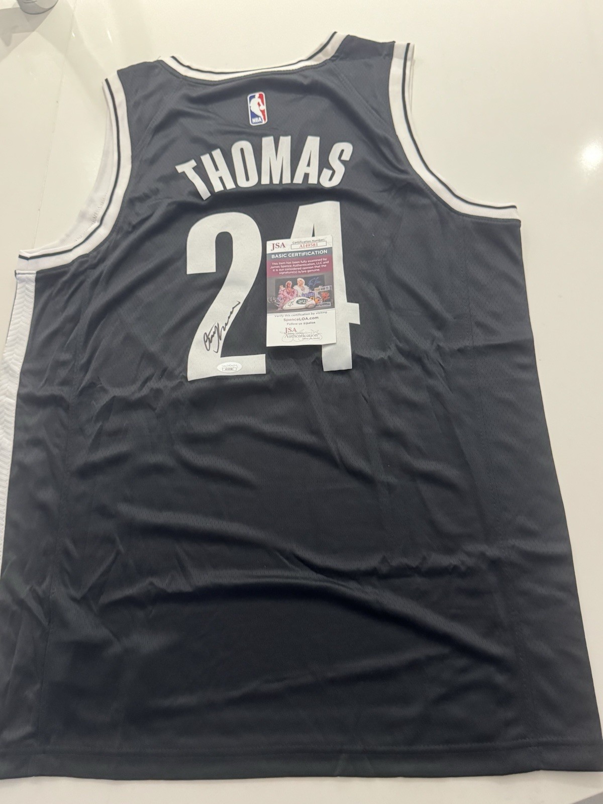 Cameron Cam Thomas Brooklyn Nets Autographed Signed Jersey Star JSA COA 