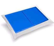 BLUE Cool Cooling Gel Pad Pillow Cooling Mat Laptop Cushion Yoga Pet Bed 
