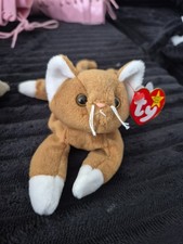 Ty Beanie Baby - NIP the Gold Cat style 4003 DOB 3-6-94 MWMT Free Shipping