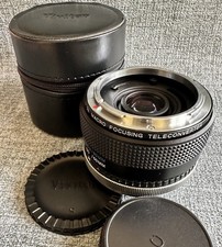 Vivitar 2X Macro Focusing Lens Tele Converter C/FD Mount SLR Japan Covers Manual