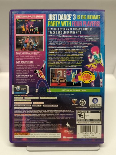 Just Dance 3 (Xbox 360) Target Exclusive Edition, Rihanna, B.o.B CIB - Bild 4 von 4