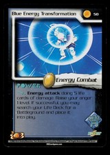 Blue Energy Transformation 50 Dragon Ball Z Trading Card TCG CCG