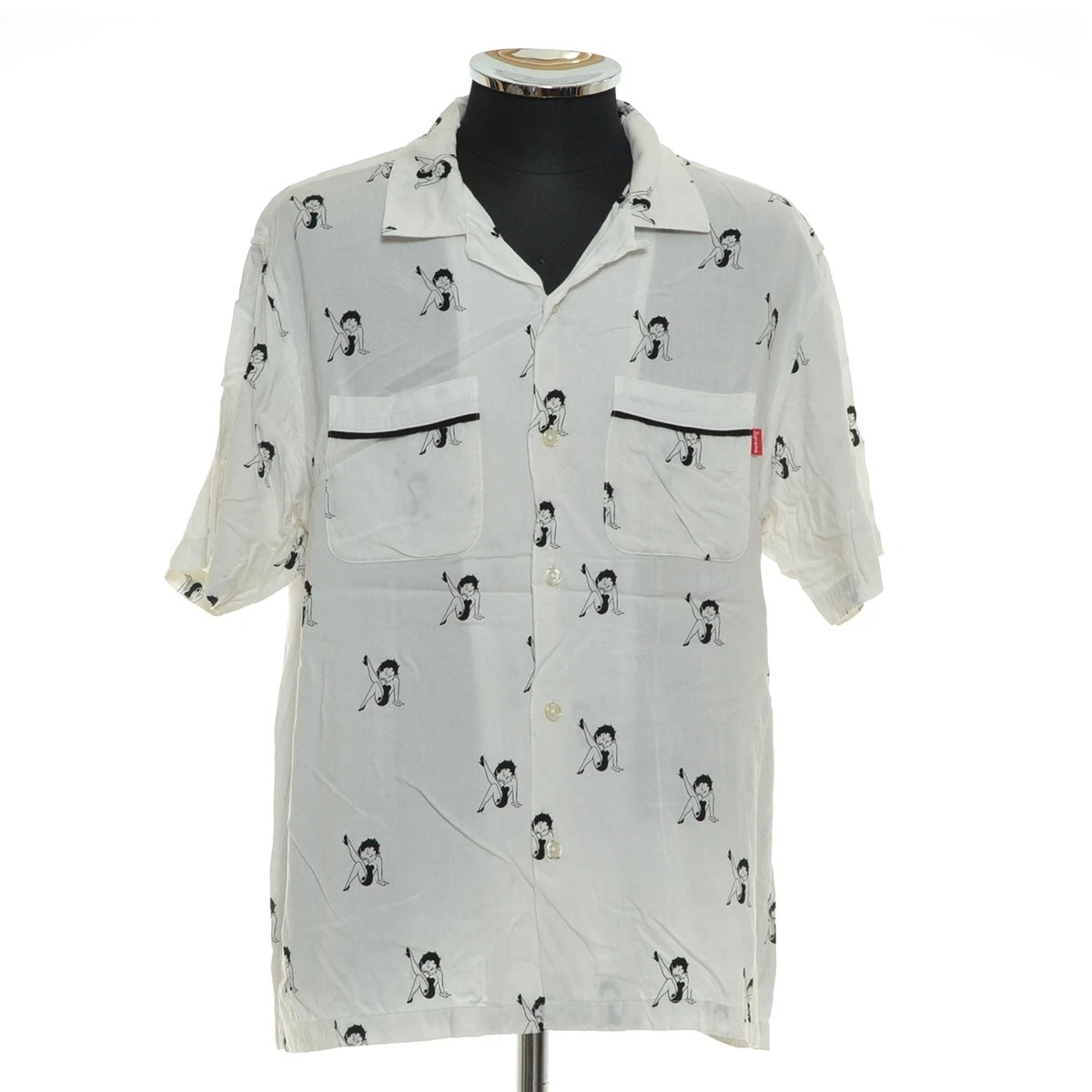 528323 Chemise Supreme Supreme Rayon col ouvert manches courtes 16SS Betty Boo