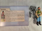 Gi Joe Hasbro 1985 Dreadnok Ripper Cobra Figure File Card Vintage ARAH Complete