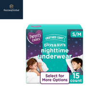 Parent's Choice Ultimate Care Nighttime Underwear for Boys  Girls S/M, 15 Count