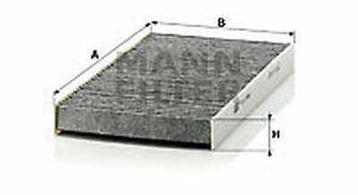 MANN-FILTER CUK 2956 Filter, Fahrgastraumluft Für IVECO, OPTARE