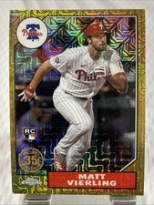 2022 Topps Chrome Gold Mojo Matt Vierling RC #T87C2-20