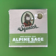 Limited Edition Dr. Squatch Alpine Sage Soap 5 oz Soap Bar BRAND NEW