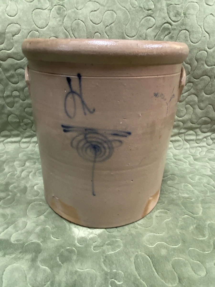 Antique Blue Ceramic & Porcelain Crocks 1850-1899 for sale | eBay