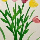 RiverRunArt Original Botanical 12x16 Acrylic Flower Wall Art Canvas Painting — photo 3