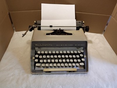 Vintage Remington Quiet-Riter Eleven Typewriter & Case ~Types  Well