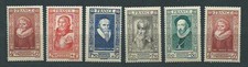 France - Courrier 1943 Yvert 587/92 ** Mnh Personnages Du XVIe Siècle